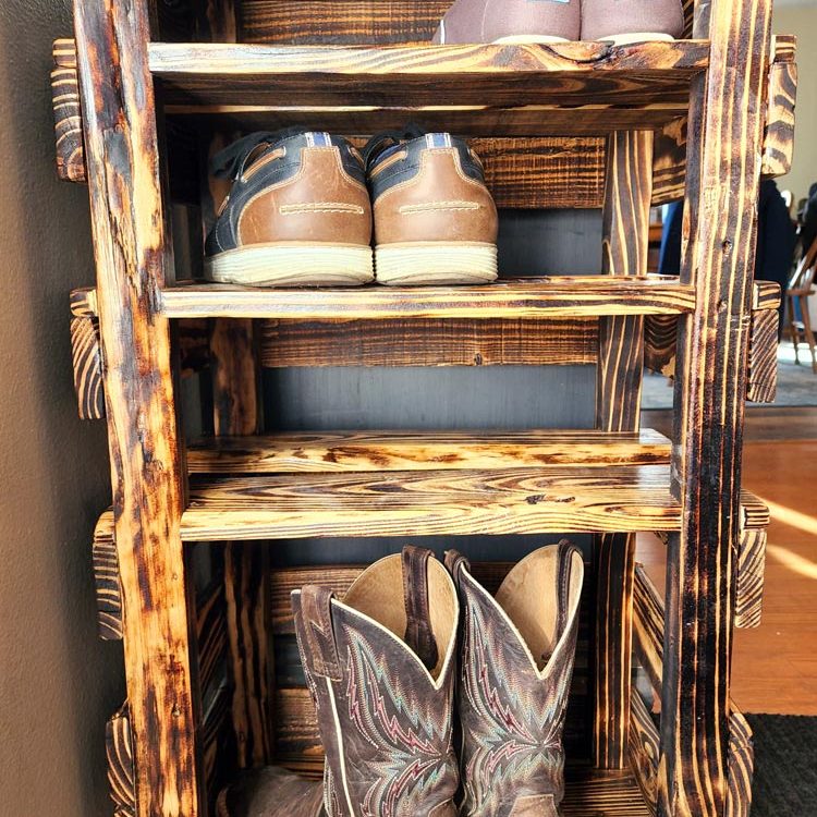 Custom shoe rack