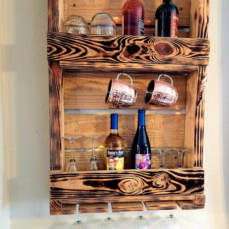 Custom wood wine rack
